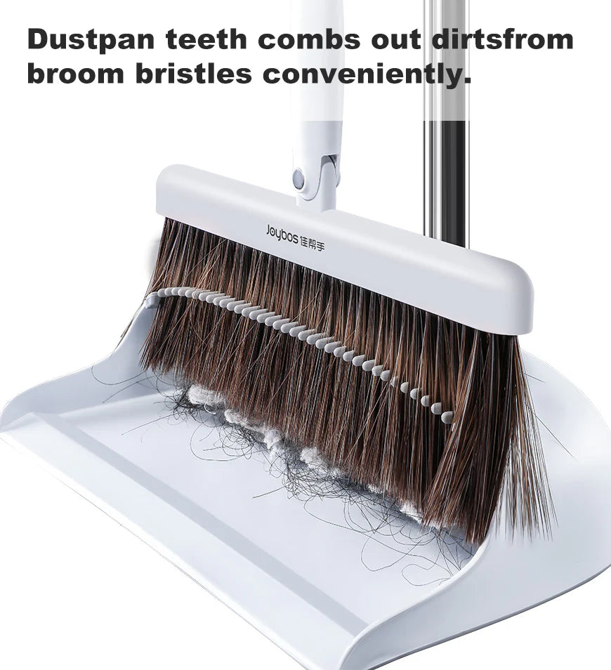 Broom and Dustpan Set with 130 cm Adjustable Long Handle Z158