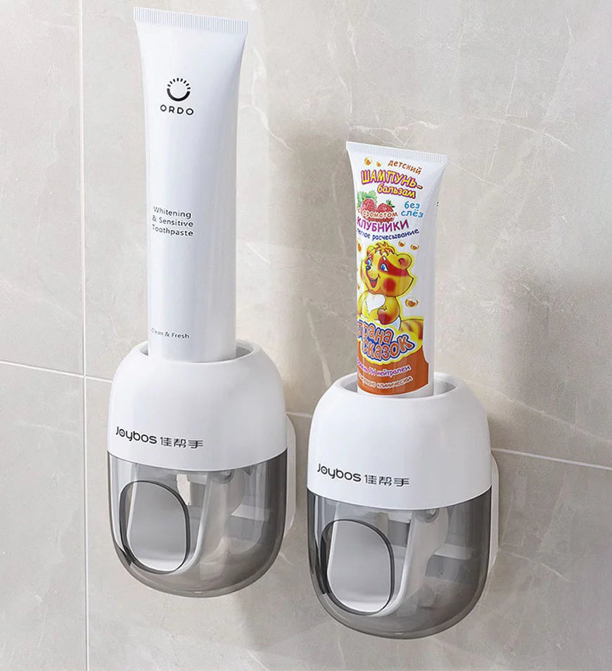 Wall Mounted Toothbrush Holder with Toothpaste Dispenser Z165