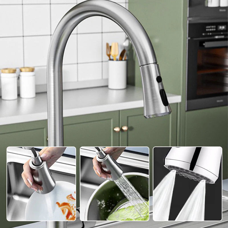 🔥360° Rotatable -3 Function Kitchen Faucet Spray Head